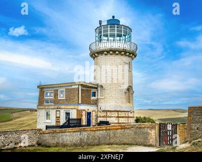 Belle Tout Lighthouse, am Beachy Head in Eastbourne Stockfoto