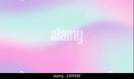 Abgestufter Hintergrund in Pink-Pastellfarben, violett-blaues Bannerdesign mit körniger Textur Stockfoto
