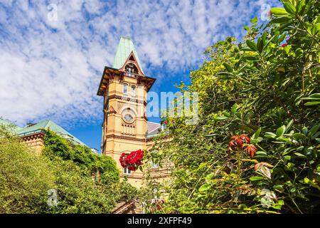 Blick auf das Schloss in Seedorf am Schaalsee Stockfoto