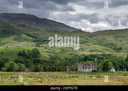 Bernera Barracks aus dem 18. Jahrhundert bei Glenelg, Ross und Cromarty in den West Highlands von Schottland, Großbritannien, Juni 2017 Stockfoto