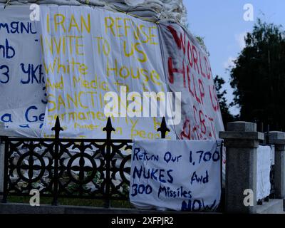 Manifestation um Hilfe in Kiew, Ukraine. Stockfoto