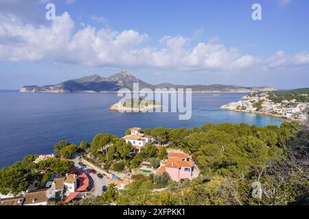 Sant Elm, küste von andratx, Mallorca, Balearen, Spanien Stockfoto