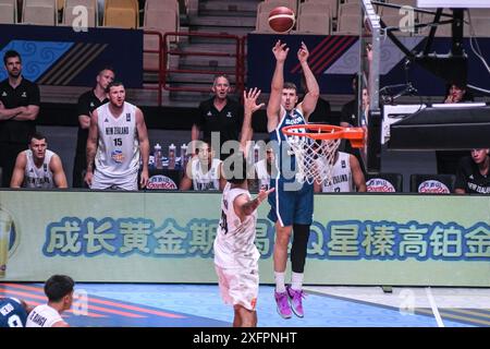 Vlatko Cancar (Slowenien). FIBA Olympisches Qualifikationsturnier. Piräus 2024. Stockfoto