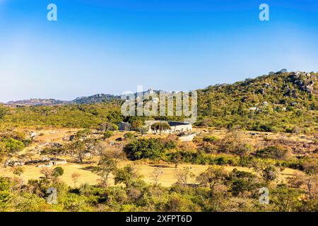Die Ruinen des Großen Simbabwe in der Nähe von Masvingo in Simbabwe Stockfoto