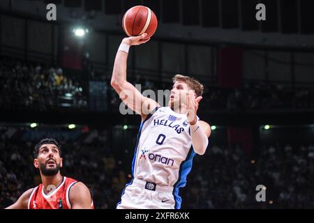 Thomas Walkup (Griechenland). FIBA Olympisches Qualifikationsturnier. Piräus 2024. Stockfoto