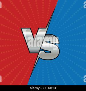VEKTOR-Design für Sport, Kampf, Wettkampf, Kampf, Spiel, Startbildschirm für Spiel, Sportkampf Stock Vektor
