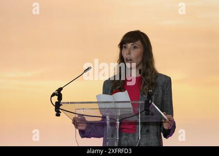 Blyth, Großbritannien – Emma Foody, neu gewählte Labour-Abgeordnete für Cramlington und Killingworth. Foto: Jill O'Donnell/Alamy Live News Credit: Jill ODonnell/Alamy Live News Stockfoto