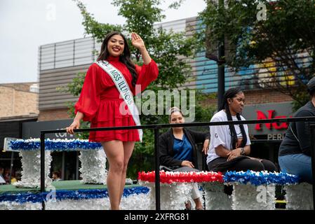 Chicago am 4. Juli Hyde Park Parade Stockfoto