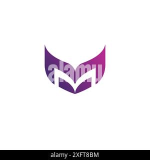 M Logo Vektor-Design. M Anfangslogo Stock Vektor