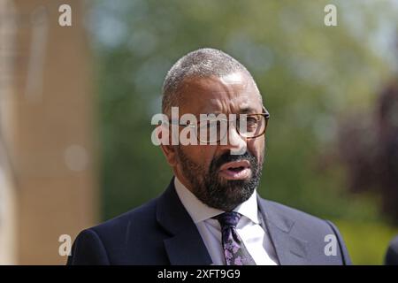 Aktenfoto vom 05/24 von Innenminister James clever. Ausgabedatum: Donnerstag, 4. Juli 2024. Stockfoto