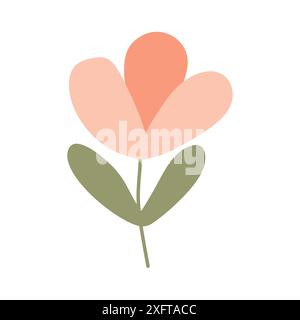 Zimmerpflanze-Symbol. Flache Design-Stil moderne Vektor-Illustration. Designelement für Zeichentrickfilm isoliert auf weißem Hintergrund. Frühlings- und Feiertagskonzept Kunst für Stock Vektor