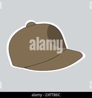 Cartoon-Hüte. Weibliche und männliche Kopfbedeckung, Derby und Cowboy, Strohhut, Kappe, panama und Zylinder. Sommer Frauen Vintage Mode Hüte Vektor Illustration Stock Vektor