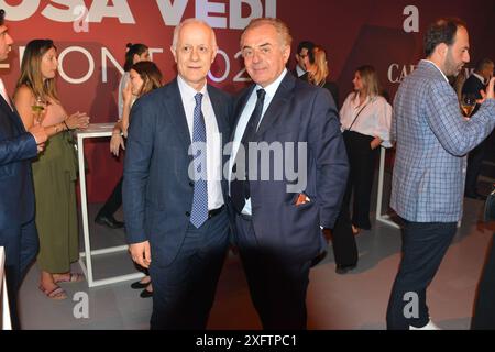 Claudio Mangiarotti Rechte Urheberrecht Mailand - Präsentation der LA7-2024-Zeitpläne auf dem Foto: Lilli Gruber Ph Claudio Mangiarotti Credit: Independent Photo Agency Srl/Alamy Live News Stockfoto