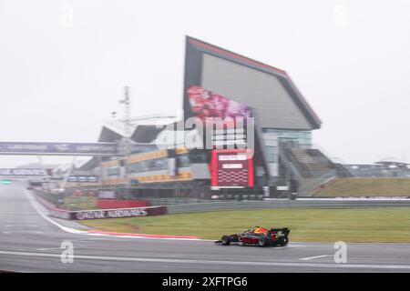 10 GOETHE Oliver (ger), Campos Racing, Dallara F3 2019, Action während der 7. Runde der FIA Formel-3-Meisterschaft 2024 vom 5. Bis 7. Juli 2024 auf dem Silverstone Circuit, in Silverstone, Großbritannien - Foto Eric Alonso / DPPI Stockfoto