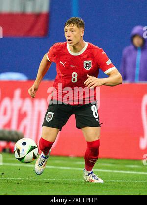 Alexander Prass, AUT 8 im Best of 16 Spiel ÖSTERREICH - TÜRKIJE 1-2 der UEFA-Europameisterschaften 2024 am 02. Juli 2024 in Leipzig. Fotograf: Peter Schatz Stockfoto