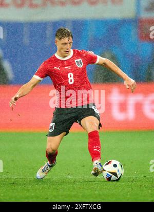 Alexander Prass, AUT 8 im Best of 16 Spiel ÖSTERREICH - TueRKIJE 1-2 der UEFA-Europameisterschaften 2024 am 02. Juli 2024 in Leipzig. Fotograf: ddp-Bilder/Sternbilder Stockfoto