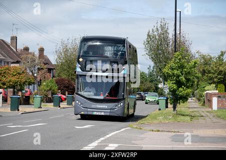 National Express Coventry Nr. 21 Busservice in Daventry Road, Cheylesmore, Coventry, Großbritannien Stockfoto