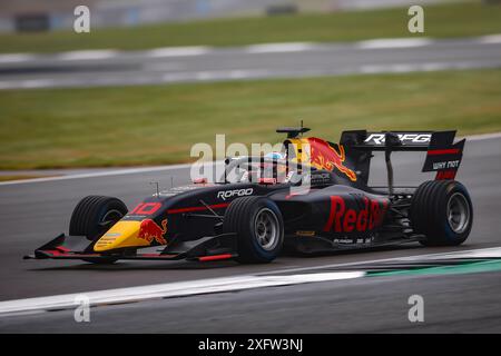 10 GOETHE Oliver (ger), Campos Racing, Dallara F3 2019, Action während der 7. Runde der FIA Formel-3-Meisterschaft 2024 vom 5. Bis 7. Juli 2024 auf dem Silverstone Circuit, in Silverstone, Großbritannien - Foto Eric Alonso / DPPI Stockfoto