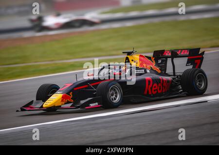 07 TRAMNITZ Tim (ger), MP Motorsport, Dallara F3 2019, Action während der 7. Runde der FIA Formel 3 Meisterschaft 2024 vom 5. Bis 7. Juli 2024 auf dem Silverstone Circuit in Silverstone, Großbritannien - Foto Eric Alonso / DPPI Stockfoto