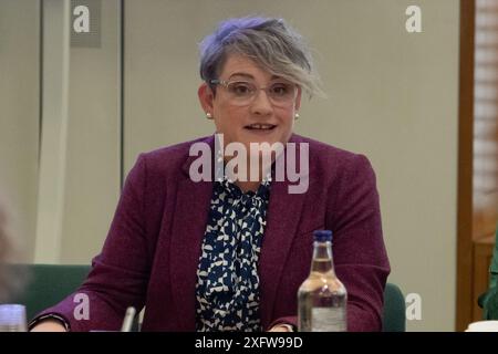 BILDER ABLEGEN. Juli 2024. Die Labour-Abgeordnete Ashley Dalton hat ihren Sitz in West Lancashire nach den gestrigen Parlamentswahlen beibehalten. Westminster, Großbritannien. März 2024. Ashley Dalton, Abgeordneter der Labour Party, nimmt an einer Parlamentarischen Veranstaltung im Portcullis House im House of Commons in Westminster Teil. Kredit: Maureen McLean/Alamy Stockfoto