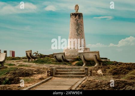 Die Vasco da Gama-Säule - Ein historisches Denkmal in Malindi-Stadt, Kilifi County in Kenia Stockfoto