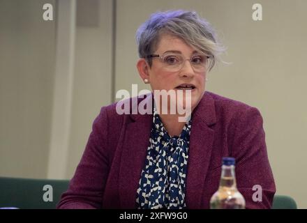 BILDER ABLEGEN. Juli 2024. Die Labour-Abgeordnete Ashley Dalton hat ihren Sitz in West Lancashire nach den gestrigen Parlamentswahlen beibehalten. Westminster, Großbritannien. März 2024. Ashley Dalton, Abgeordneter der Labour Party, nimmt an einer Parlamentarischen Veranstaltung im Portcullis House im House of Commons in Westminster Teil. Kredit: Maureen McLean/Alamy Stockfoto