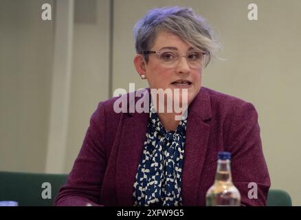 BILDER ABLEGEN. Juli 2024. Die Labour-Abgeordnete Ashley Dalton hat ihren Sitz in West Lancashire nach den gestrigen Parlamentswahlen beibehalten. Westminster, Großbritannien. März 2024. Ashley Dalton, Abgeordneter der Labour Party, nimmt an einer Parlamentarischen Veranstaltung im Portcullis House im House of Commons in Westminster Teil. Kredit: Maureen McLean/Alamy Stockfoto