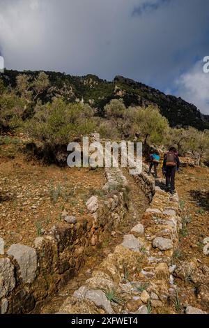 Traditioneller Graben im Orienttal, Mallorca, Balearen, Spanien. Stockfoto