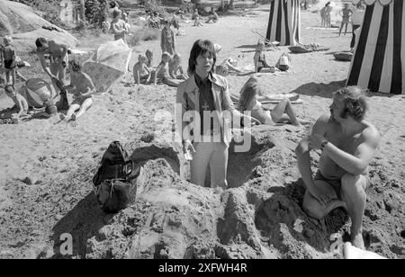 CLIFF RICHARD britische Sängerin in Waxholm nördlich von Stockholm für die Dreharbeiten von BBC’s ¨The Case ¨gegen Olivia Newton Jones Stockfoto