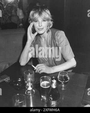 MARIANNE FAITHFULL englische Rocksängerin besucht Stockholm Schweden Stockfoto