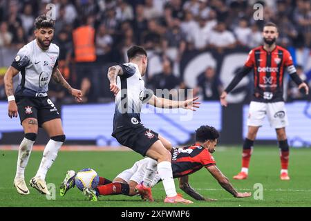 Sao Paulo, Brasilien. Juli 2024. SP - SAO PAULO - 07/04/2024 - BRASILIANISCHE A 2024, CORINTHIANS x VITORIA - Juri Alberto Corinthians Spieler während eines Spiels gegen Vitoria im Stadion Arena Corinthians für die brasilianische A 2024 Meisterschaft. Foto: Marcello Zambrana/AGIF Credit: AGIF/Alamy Live News Stockfoto