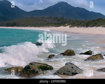 Wineglass Bay, Freycinet National Park Ostküste von Tasmanien Australien. Januar 2018. Stockfoto