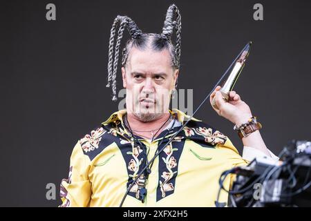 Mike Patton von Mr Bungle beim Tons of Rock Festival in Norwegen im Juni 2024 Stockfoto