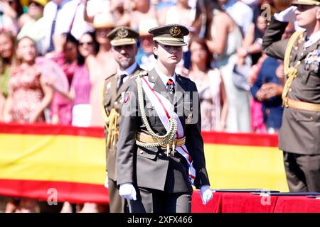 Talarn, Katalonien, Spanien. Juli 2024. Kronprinzessin Leonor nimmt am 5. Juli 2024 in Talarn, Spanien, bei der Präsentation der königlichen Entlastungen zur 49. Förderung der NCO-Skala an der General Basic Academy for Non-Officers Teil (Foto: © Jack Abuin/ZUMA Press Wire). Nicht für kommerzielle ZWECKE! Stockfoto