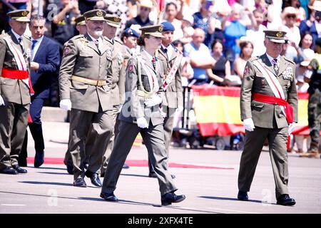 Talarn, Katalonien, Spanien. Juli 2024. Kronprinzessin Leonor nimmt am 5. Juli 2024 in Talarn, Spanien, bei der Präsentation der königlichen Entlastungen zur 49. Förderung der NCO-Skala an der General Basic Academy for Non-Officers Teil (Foto: © Jack Abuin/ZUMA Press Wire). Nicht für kommerzielle ZWECKE! Stockfoto