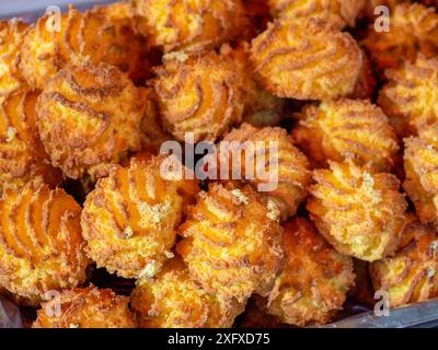 Handwerkliche Kokaden, Cabezón de la Sal, Region Saja-Nansa, Kantabrien, Spanien Stockfoto