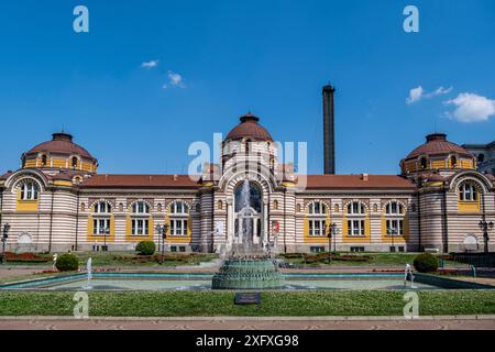 Zentrales Mineralbad, mittelalterlicher Banski-Platz, Sofia, Bulgarien, Stockfoto