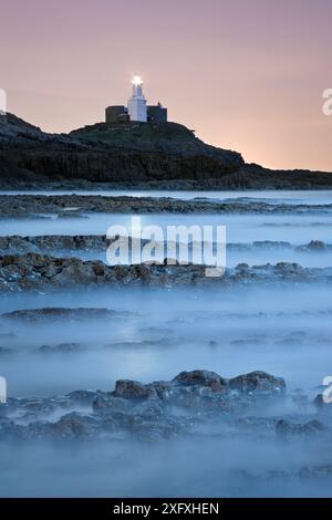 Murbles Lighthouse in der Nähe von Swansea, Wales, Großbritannien, März 2008. Stockfoto