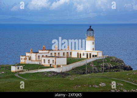 Neist Point Lighthouse auf der Isle of Skye, Innere Hebriden, Schottland, Großbritannien, Juni 2017 Stockfoto
