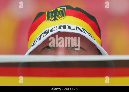 Stuttgart, Deutschland. Juli 2024. Deutsche Fans beim Fußball-Europameisterspiel 2024 zwischen Spanien und Deutschland in der Stuttgart Arena, Stuttgart, Deutschland - Freitag, den 05. juli 2024. Sport - Fußball . (Foto: Spada/LaPresse) Credit: LaPresse/Alamy Live News Stockfoto