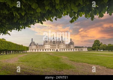 Royal Château de Chambord, Loir et Cher, Frankreich Stockfoto