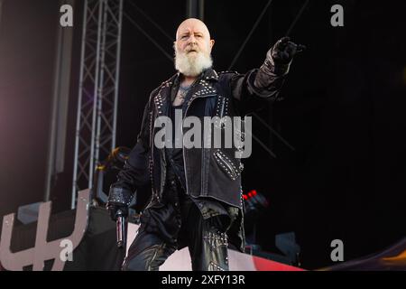 Rob Halford vom Judas Priest Tons of Rock Festival in Norwegen im Juni 2024 Stockfoto