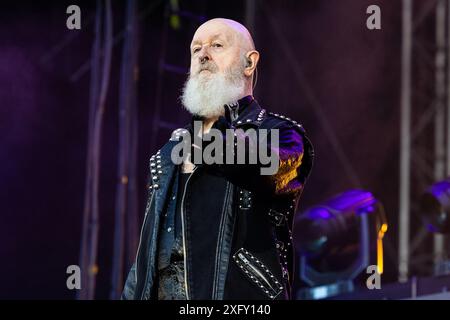 Rob Halford vom Judas Priest Tons of Rock Festival in Norwegen im Juni 2024 Stockfoto