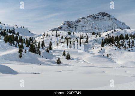 Hochtannberg Pass, Körbersee, Kalbelesee Stockfoto