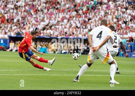 Fabian Ruiz (Spanien, #08) Torschuss, DE, Spanien (ESP) vs. Deutschland (DE), Fussball Europameisterschaft, UEFA EURO 2024, Viertelfinale, 05.07.24, Foto: Eibner-Pressefoto/Wolfgang Frank Stockfoto