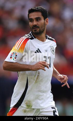 Der Deutsche Ilkay Gundogan bei der UEFA Euro 2024, Viertelfinalspiel in der Stuttgart Arena. Bilddatum: Freitag, 5. Juli 2024. Stockfoto