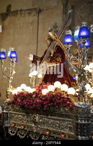 Karfreitag, Prozession, Santuario de Nuestra Senora de Monserrate, Tradition, Zoll, Semana Santa, Orihuela, Vega Baja, Provinz Alicante, Spanien Stockfoto