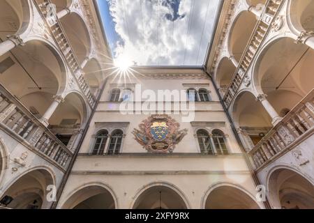 Schloss Porcia, ein Schloss in Spittal an der Drau, Kärnten, Österreich Stockfoto