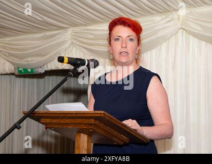 BILDER ABLEGEN. Juli 2024. Die Labour-Parlamentsabgeordnete Louise Haigh kehrt als Sheffield Heeley-Parlamentsabgeordnete nach der Parlamentswahl gestern zurück. Sie wurde heute zur neuen Verkehrsministerin im Kabinett von Keir Starmer ernannt. Westminster, London, Großbritannien. Juli 2019. Louise Haigh nahm an einer Parlamentarischen Veranstaltung im House of Lords in Westminster, London Teil. Kredit: Maureen McLean/Alamy Stockfoto