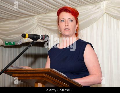 BILDER ABLEGEN. Juli 2024. Die Labour-Parlamentsabgeordnete Louise Haigh kehrt als Sheffield Heeley-Parlamentsabgeordnete nach der Parlamentswahl gestern zurück. Sie wurde heute zur neuen Verkehrsministerin im Kabinett von Keir Starmer ernannt. Westminster, London, Großbritannien. Juli 2019. Louise Haigh nahm an einer Parlamentarischen Veranstaltung im House of Lords in Westminster, London Teil. Kredit: Maureen McLean/Alamy Stockfoto